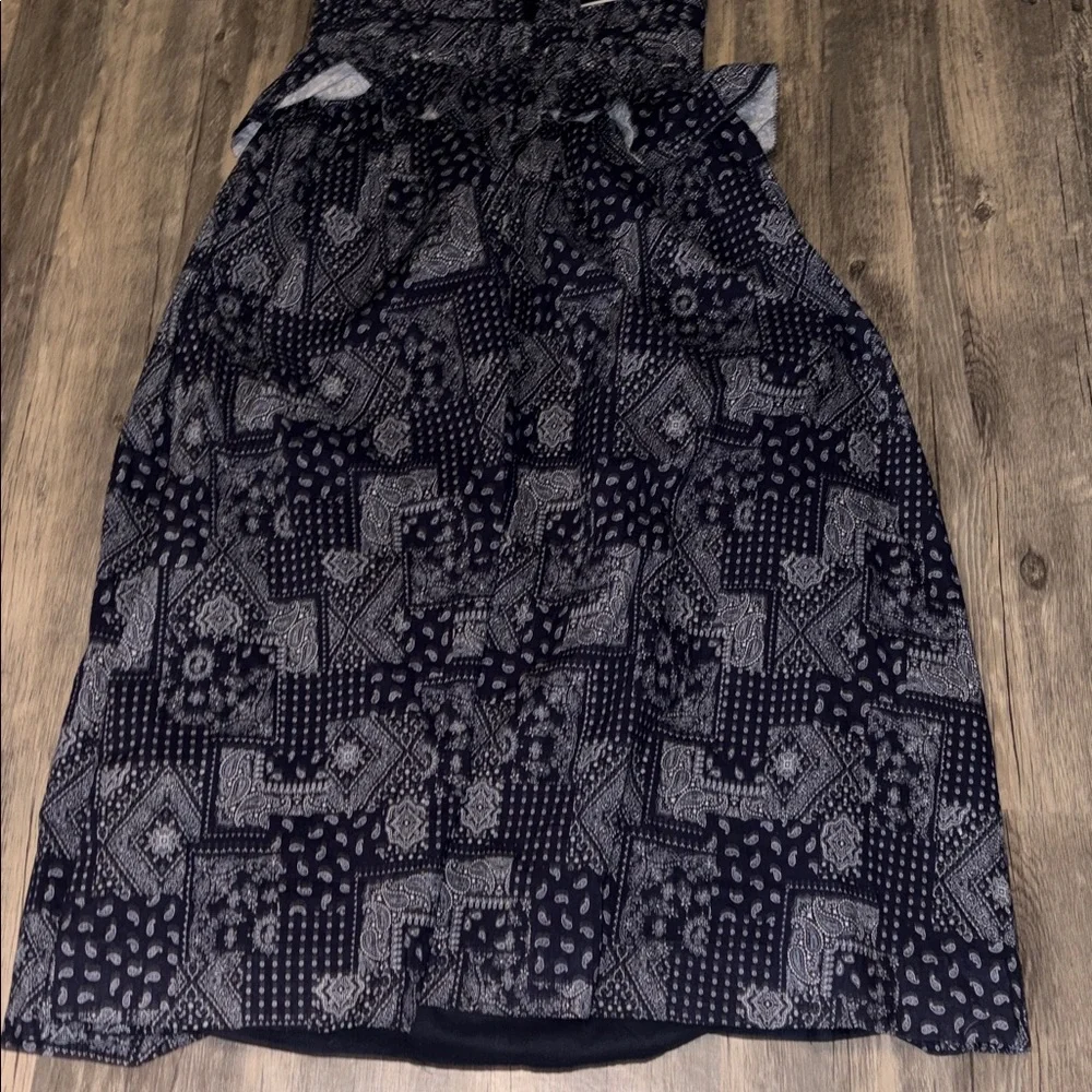 TUCKERNUCK EN Saison Navy White Daytona Midi Dress NWT Size Large - Picture 8 of 14